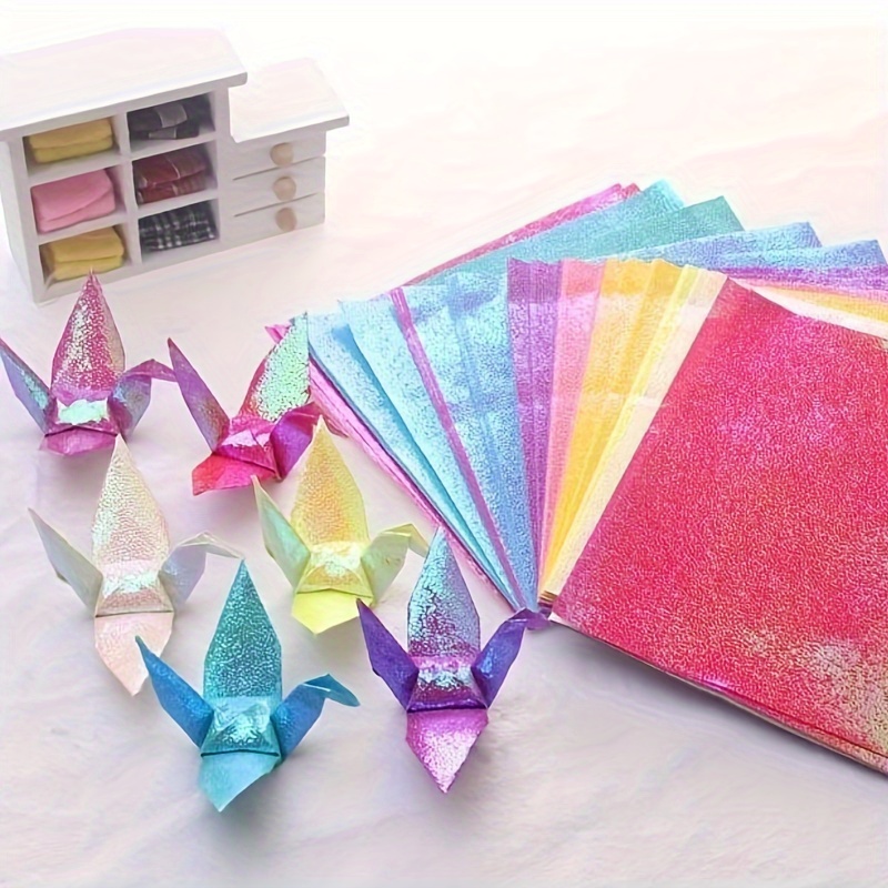 Glitter Paper Shining Lucky Bird Origami Handmade Beautiful - Temu