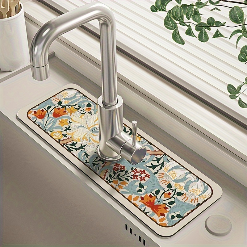 Silikon Wasserhahn saugfähige Pad Spüle Wasserhahn Matte Küche