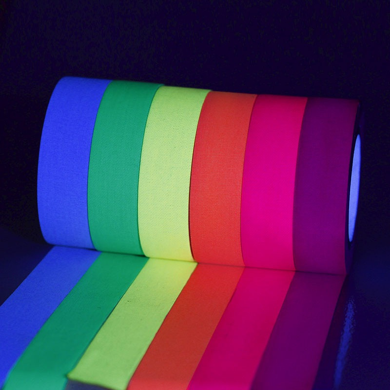 UV Reactive Tape Blacklight Fluorescent Tape Glow In The Dark Neon
