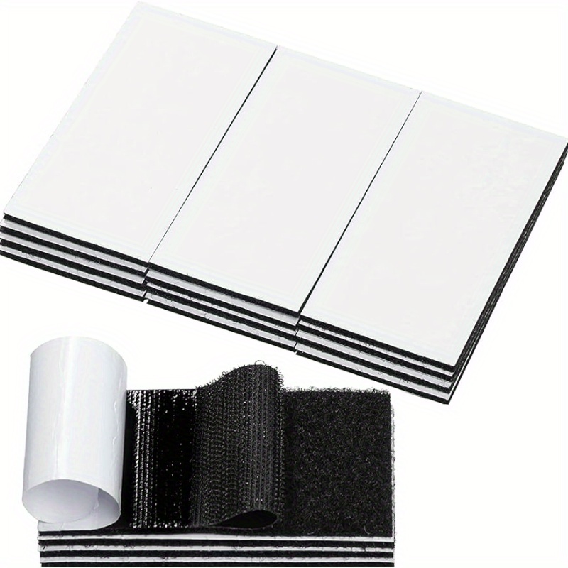 Industrial Strength VELCRO - Heavy Duty - Black - 4in x 2in - 2 Sets Sticky  Back