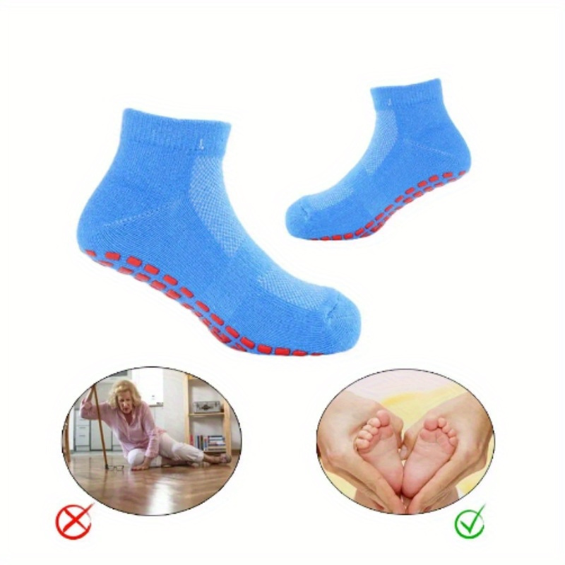 Yoga Pilates Silicone Anti Slip Grip Socks Ankle Dance Socks