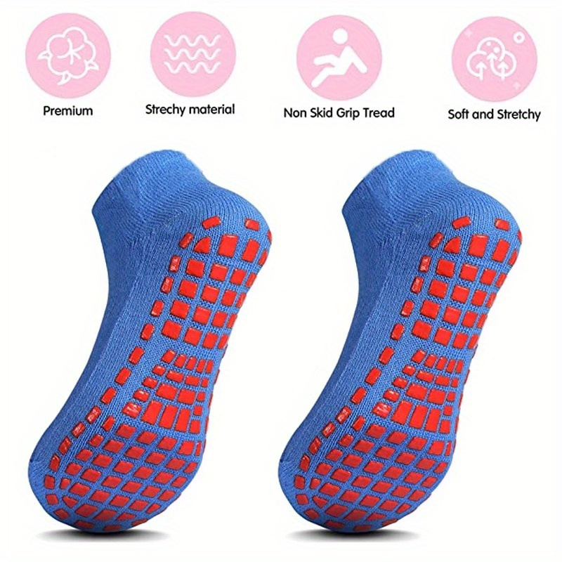 Yoga Pilates Silicone Anti Slip Grip Socks Ankle Dance Socks