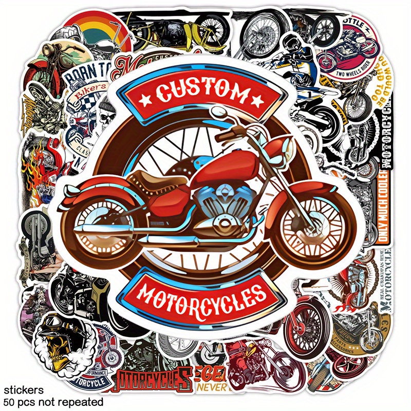 100Pcs Car & Moto Modified Brand Logo Series Sticker Pack Vinyl Stickers  for Laptop,Car,Moto,Skateboard,Bike,Luggage Graffiti Decal for