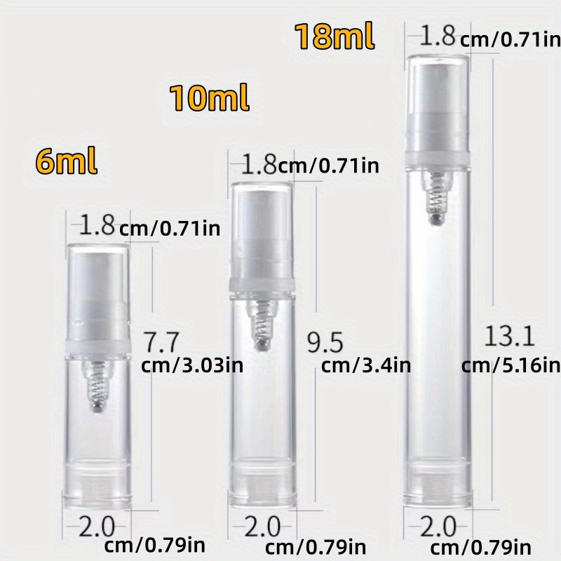 Bottiglia Sottovuoto Viaggio 6 Ml/10 Ml/18 Ml Ricaricabile E - Temu Italy