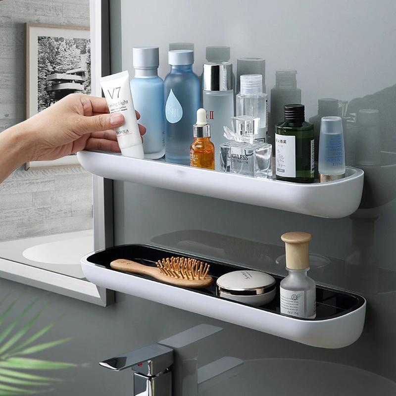 Soporte de aluminio para estante de almacenamiento de ducha, sin taladro,  soportes para estante de almacenamiento de champú, estantes de baño y  cocina – Los mejores productos en la tienda online Joom