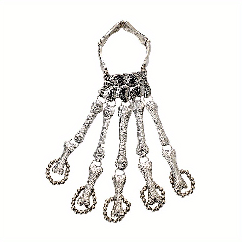 Punk Skull Hand Bone Bangle Bracelet