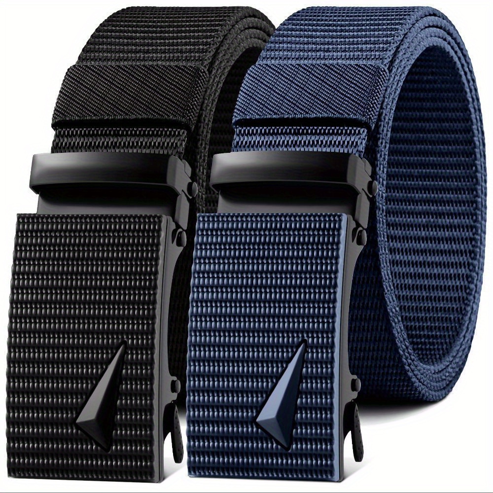 

Men's Automatic Buckle Outdoor Canvas Belt, Jeans Belt