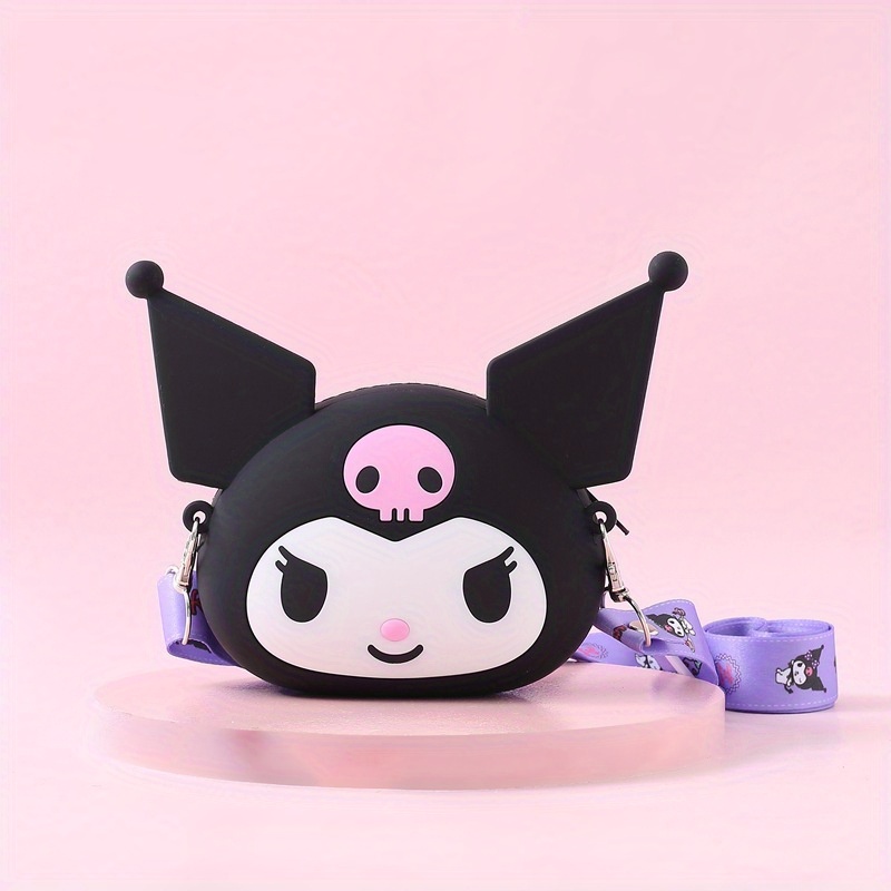 Genki Series Melody Hello Kitty Big-eyed Frog Silicone Coin Purse Cartoon Shoulder Bag Travel Decoration High-value Fashionable Cute Bag