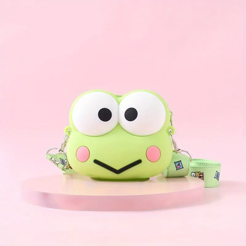 Genki Series Melody Hello Kitty Big-eyed Frog Silicone Coin Purse Cartoon Shoulder Bag Travel Decoration High-value Fashionable Cute Bag