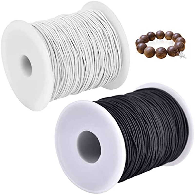 Elastic Flat Wire Bracelet Fishing Line Black 100m 3937 01inch