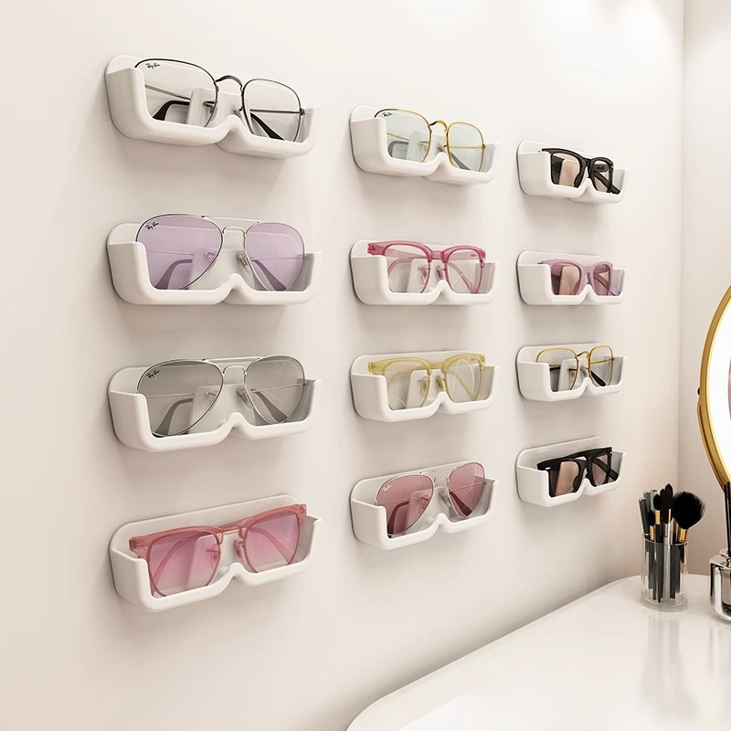Leder Sonnenbrille Organizer Box - 8 Steckplätze für Brillen