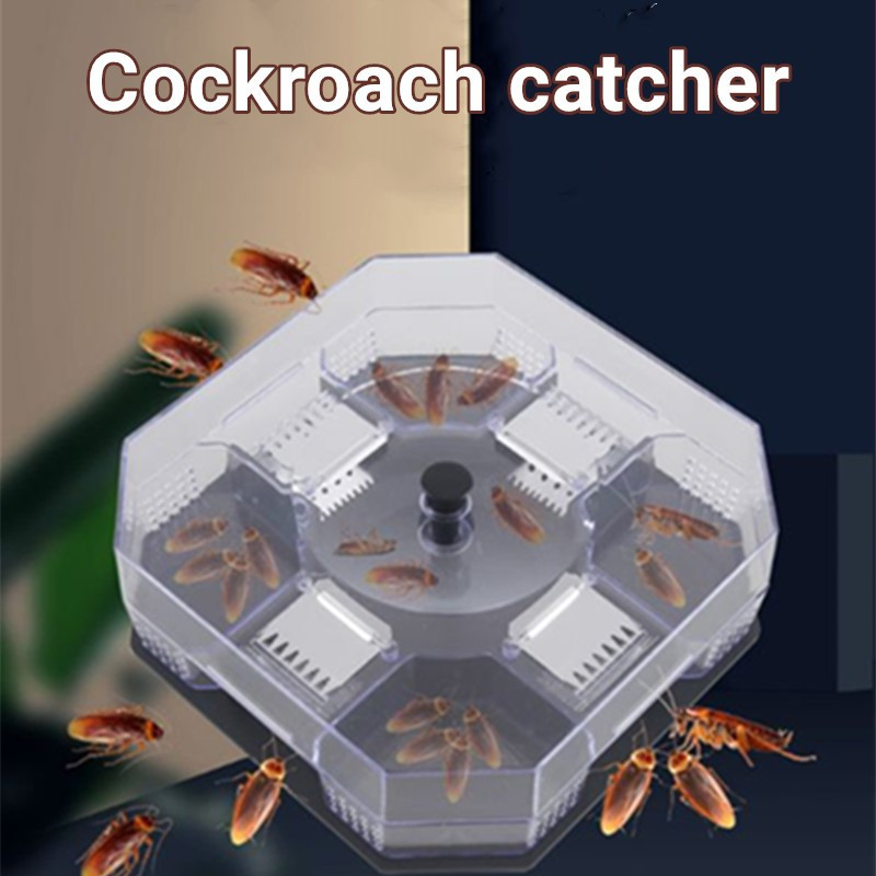 1pc, Reusable Roach Catcher: 1pc Cockroach Trap Box For Indoor Kitchen, Non-Toxic Roach Killer, Pest Control