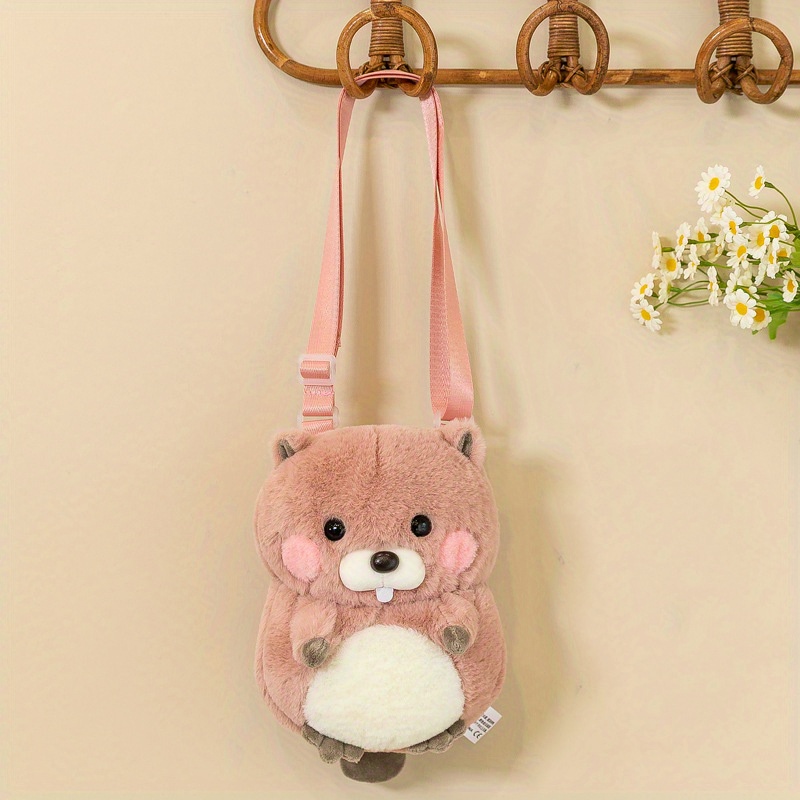 Peluche Marmotte mignonne 20 CM - Rose