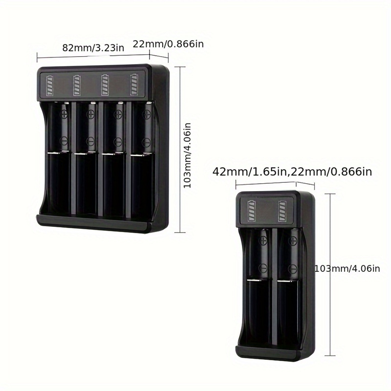 3 7v usb smart battery charger 18650 charger lii pd4 usb independent charging electronic 16340 14500 26650 battery charger li ion rechargeable battery charger 4 slot 2 slot power bank details 2