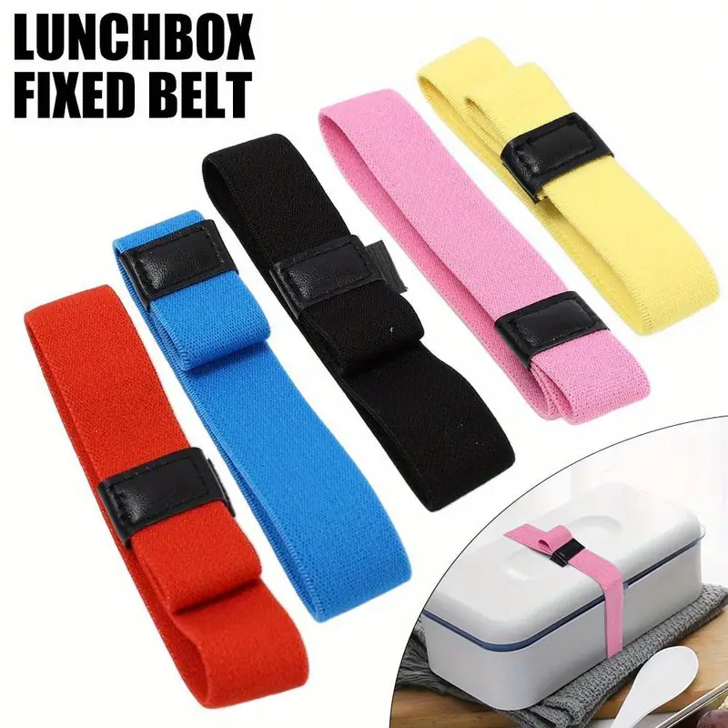 Fixing Rope For Lunch Box Bento Colorful Elastic Bento Straps Food  Container Bands Adjustable High-stretch Lunch Box Strap For Catering Office  - Temu