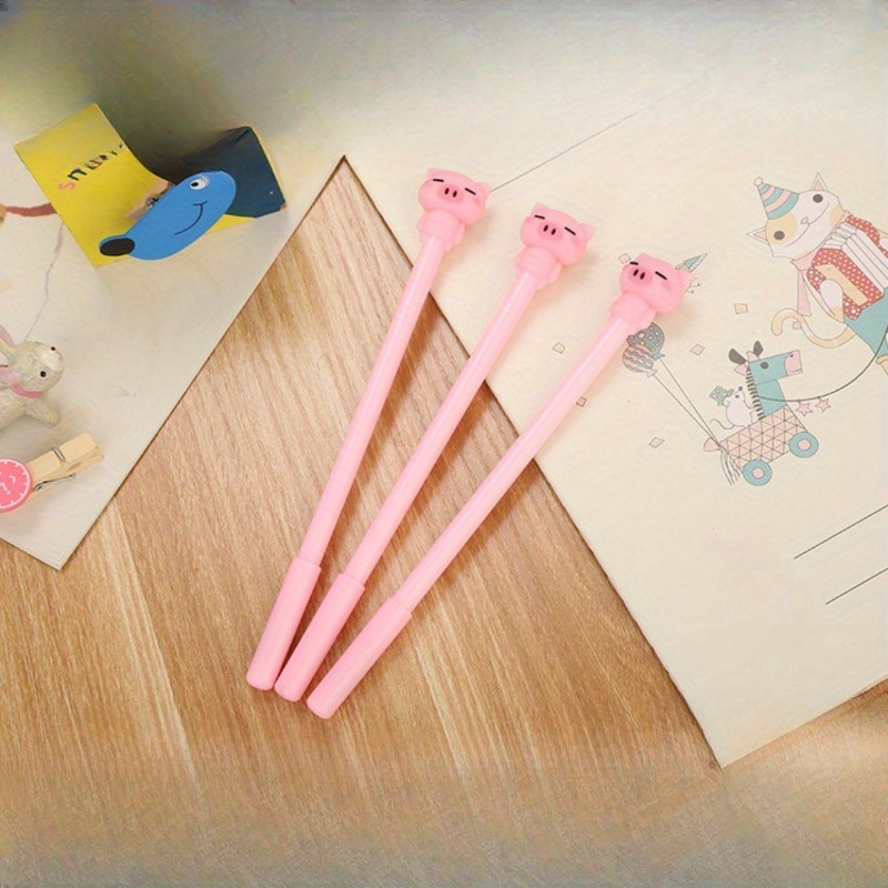 Creative Stationery Piggy Neutral Pens Cartoon Water - Temu