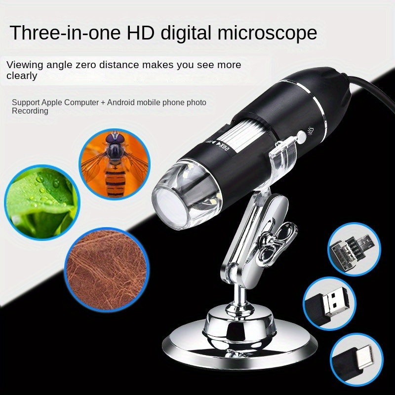 1000x Microscope Numérique Caméra Vidéo 720p Écran Lcd 4 - Temu France