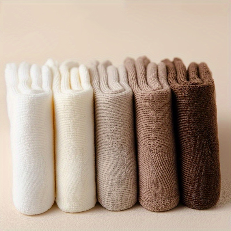 6paris Winter Socks For Women Winter Solid Thickened Thermal Socks