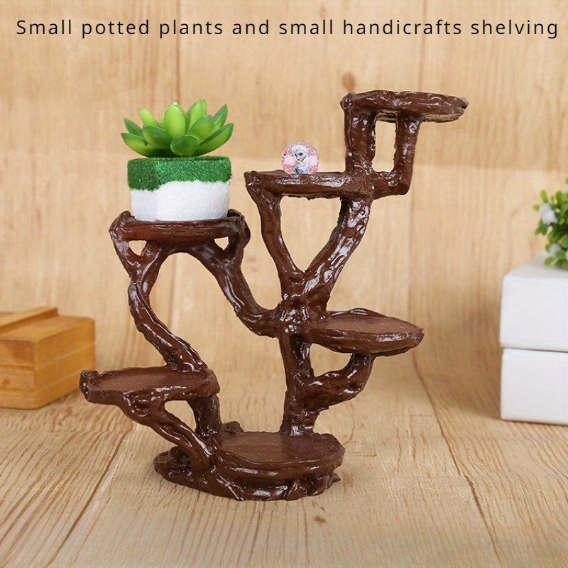 3d print wood plant pot set (4pcs), 3-4 inch small plant pot or