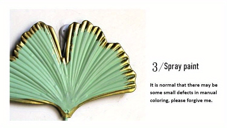 Plus Size Iron Wall Hook Leaf Shape Nordic Style Coat Rack - Temu