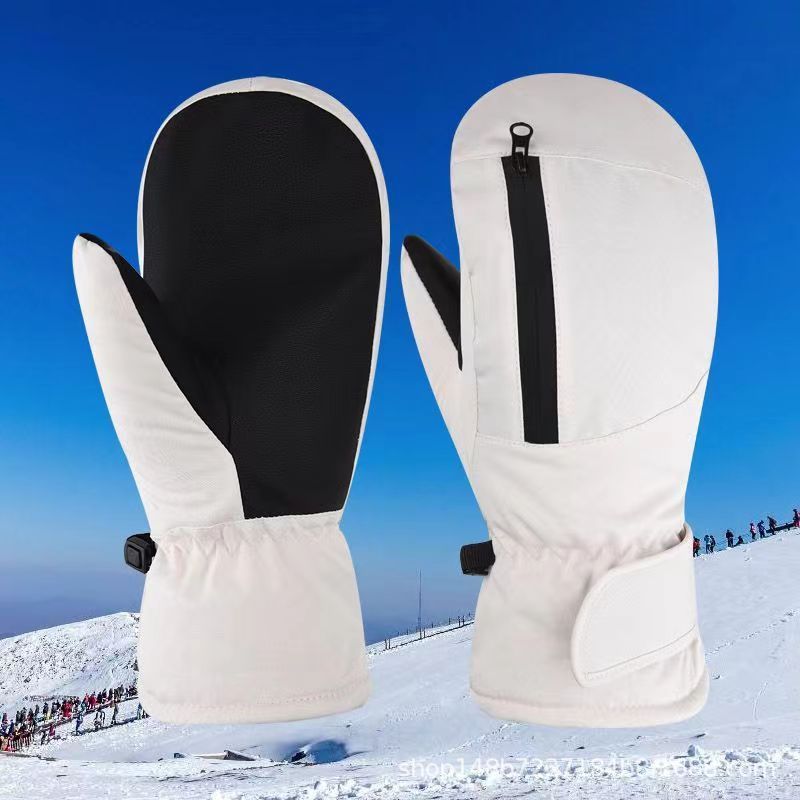1 Paar Winter Skihandschuhe, Verdickte Warme Handschuhe, Outdoor