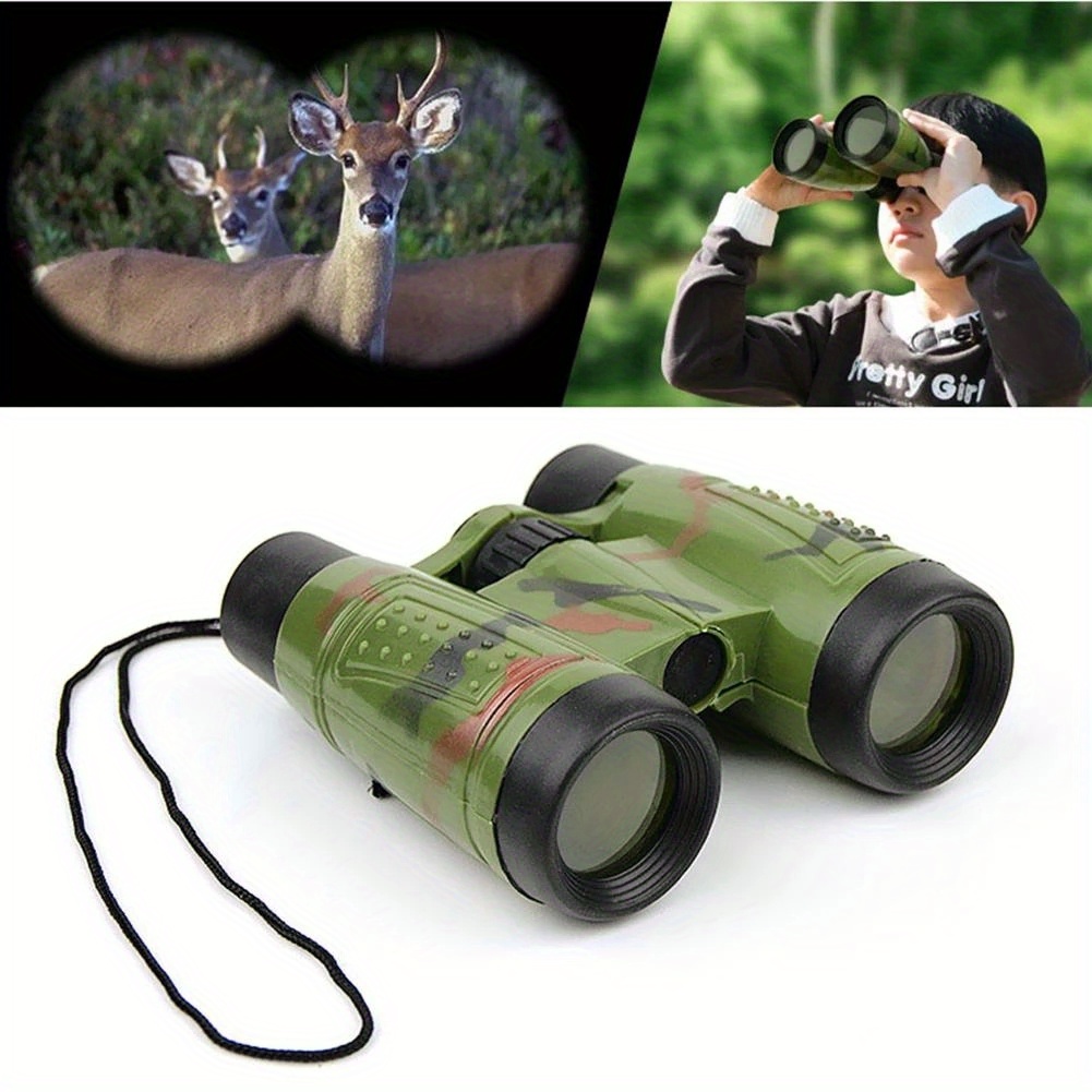 Binoculares para niños, prismáticos compactos para niños, 8 x 21 pulgadas,  alta resolución para observación de aves, camping, exploración, senderismo