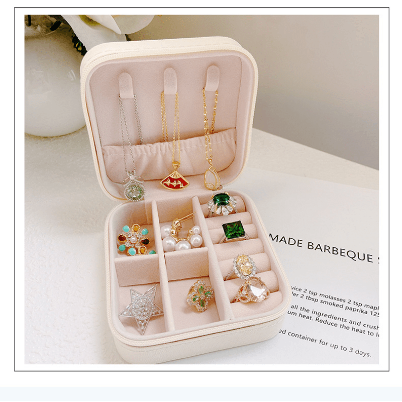 Plastic Compartment Jewelry Storage Box,Earrings Storage Case, Jewelry  Organizer Box