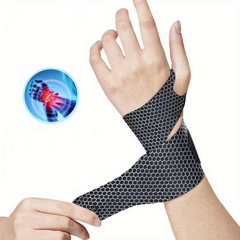 Adjustable Wristbands Safety Wrist Support Bracer Gym Sports - Temu