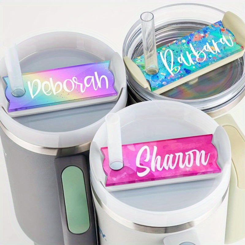10pcs Tumbler Personalized Name Tag For 40Oz Cup,Custom Acrylic