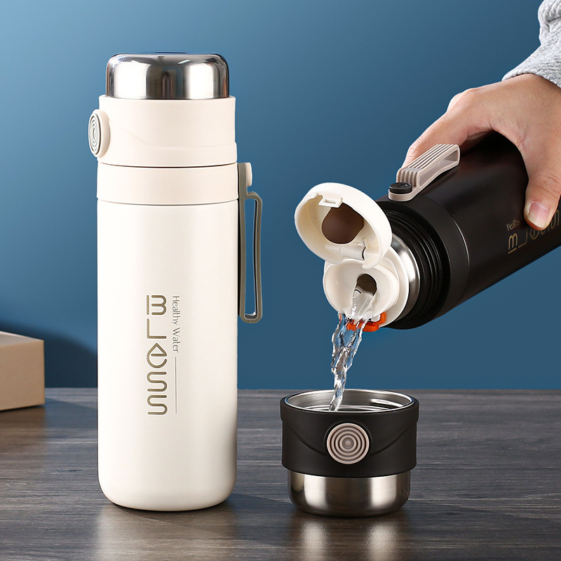 Tea Infuser Bottle Stainless Steel Insulated Thermos Leakproof