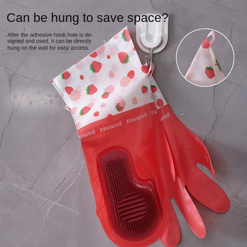 Cute Dishwashing Gloves Waterproof Non slip Housework - Temu