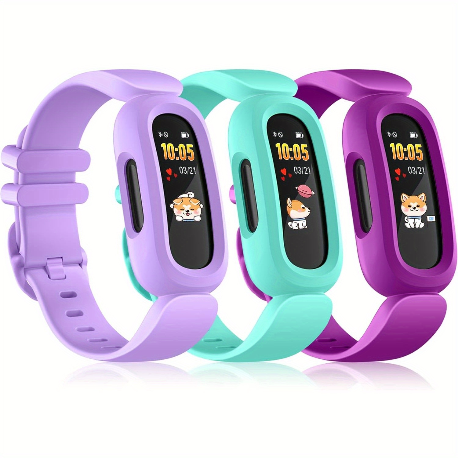 Girls Watch Strap Compatible Fitbit Ace 3 Bands Waterproof Temu