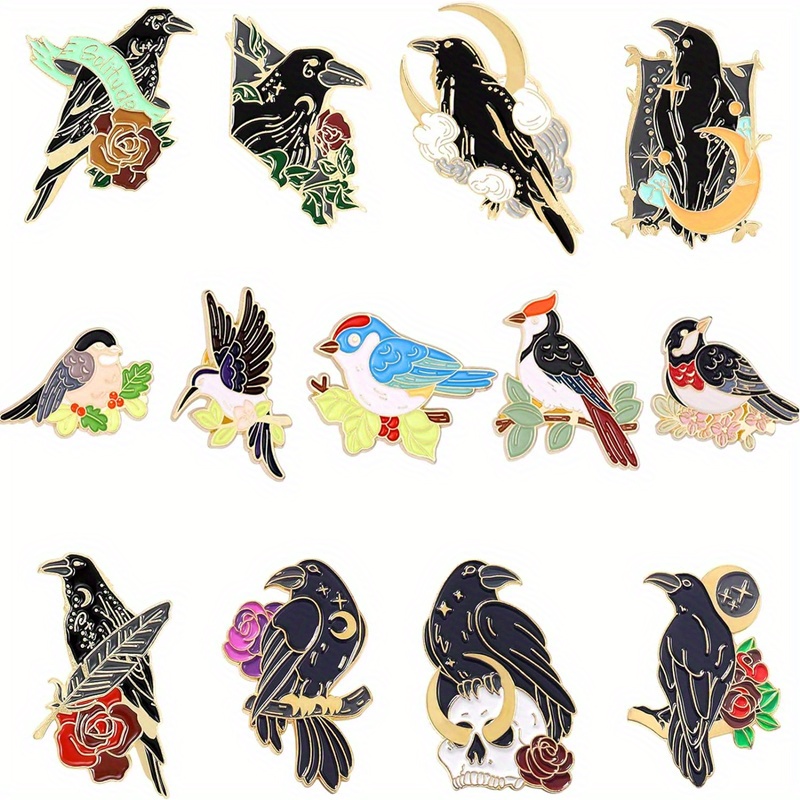 10pcs gothic style brooches   enamel pins backpack shirt denim bag accessories details 9