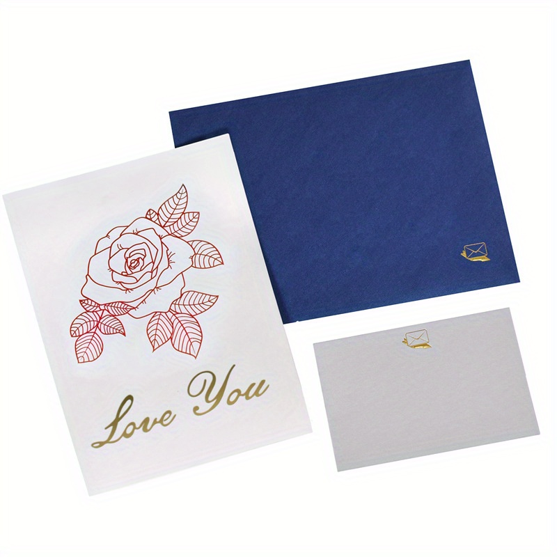 Carte Pop-up 3d Avec Enveloppe Pour Saint-valentin, Anniversaire