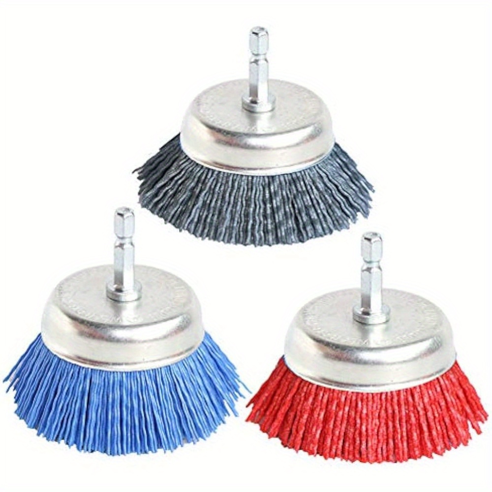 Assorted Cup Brushes Abrasive Wire Nylon Cup Brush Drill - Temu