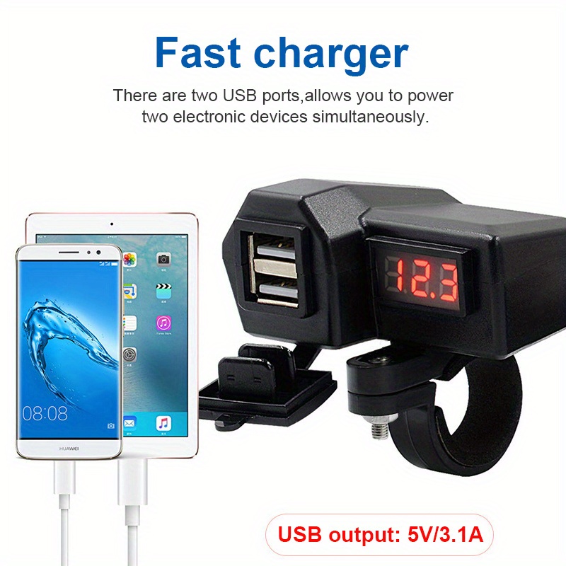 New 12 24v 4.8a Dual Usb Car Charger 2 Ports Lcd Display Fast Car Charger  Cigarette Socket Lighter Power Adapter Car Styling From Skywhite, $9.33