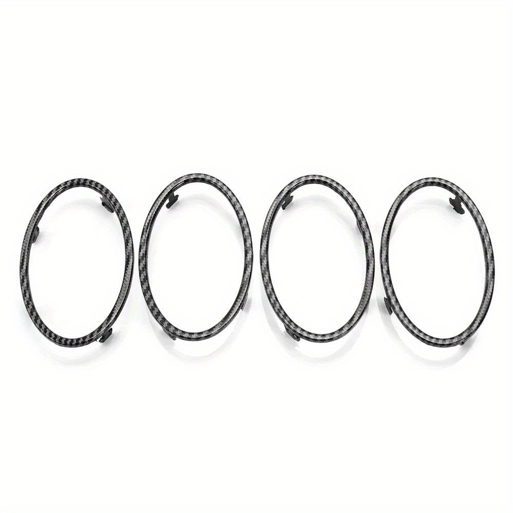 4pcs Air Conditioning Trim Outlet Decoration Circle Ring Sticker For Ford Focus 2 Mk2 2005-2013 Auto Accessories
