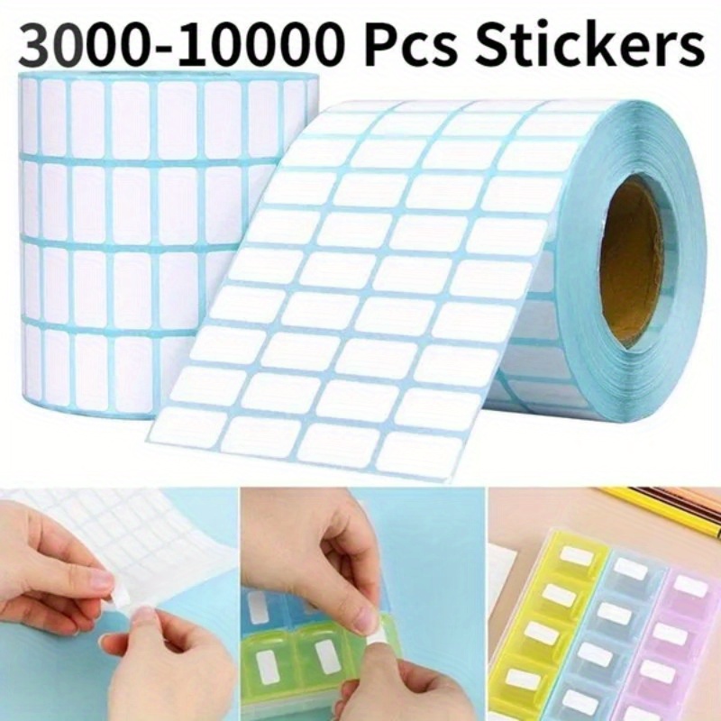 

3000-10000pcs White Waterproof Stickers Classification Storage Tool Diamond Distinguish Label Stickers Diamond Painting Accessory Embroidery Tools