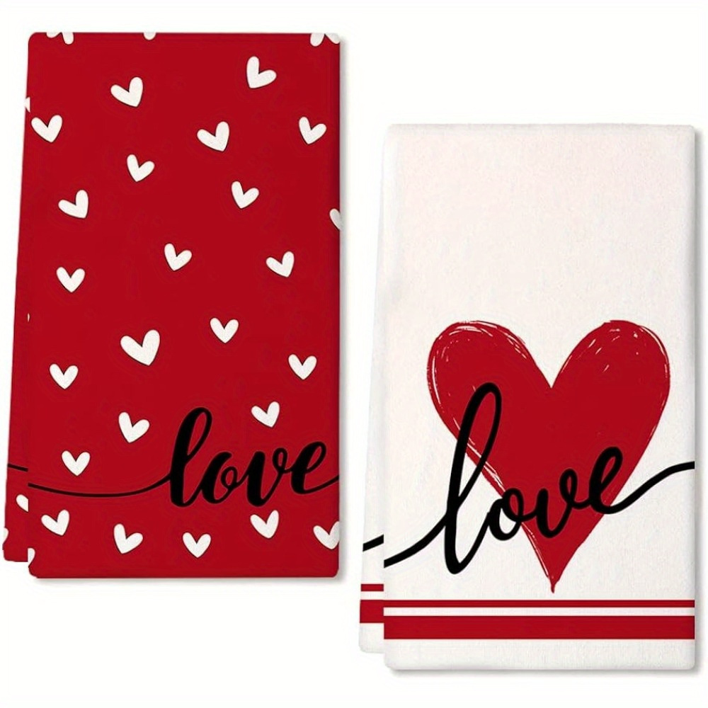 Valentines day 2025 hand towels