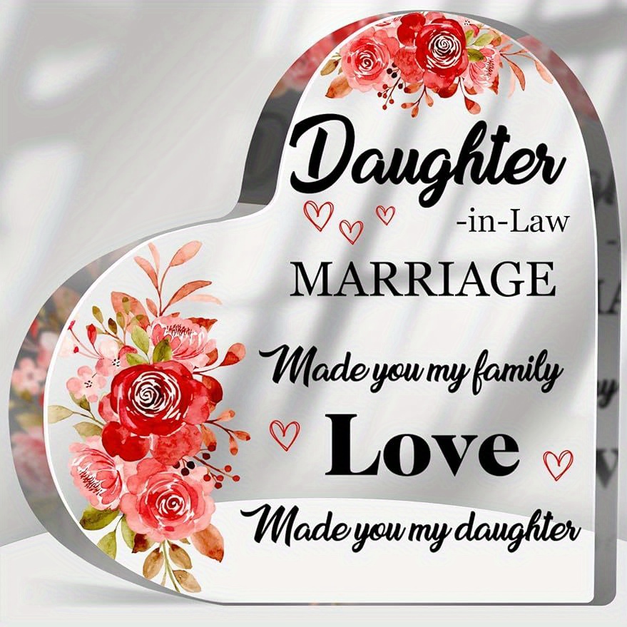 Wedding Gift For Daughter In Law Bride Acrylic Keepsake - Temu