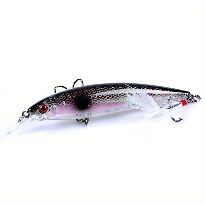 Minnow Fishing Lure Hard Plastic Bait Artificial Lures Bass Pike