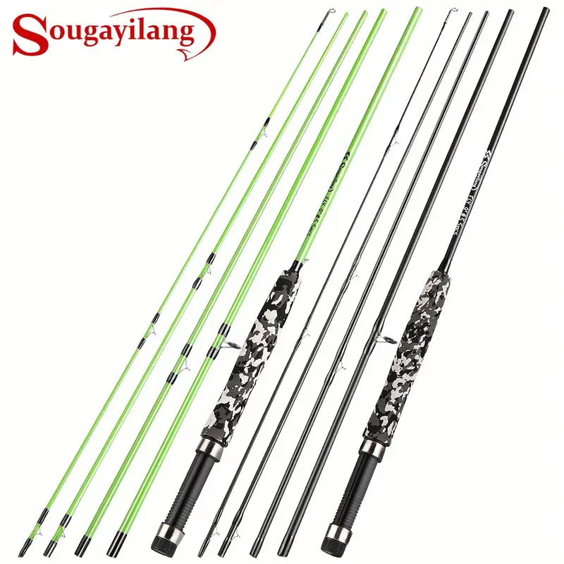 Sougayilang Carbon Fiber Fly Fishing Rod 5 Sections Solid - Temu Canada