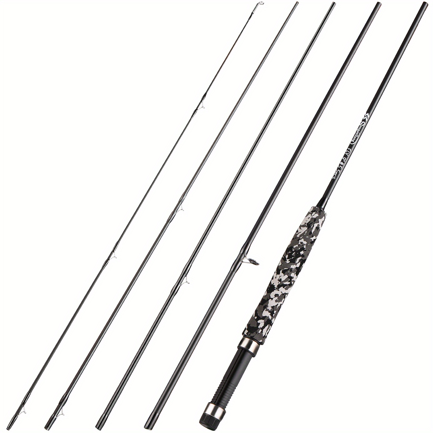 Carbon Fiber Fishing Rod Set 7m/9ft 5 6WT, Reel, Tackle Bag