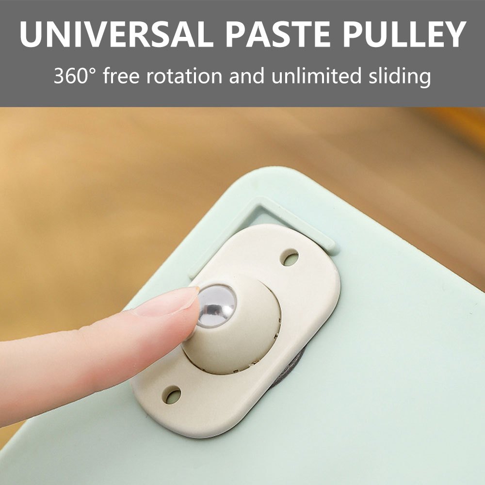 Set 8 Ruote Per Mobili - Girevoli 360&deg; Con Impugnatura Antiscivolo - Per Spostare Mobili Pesanti