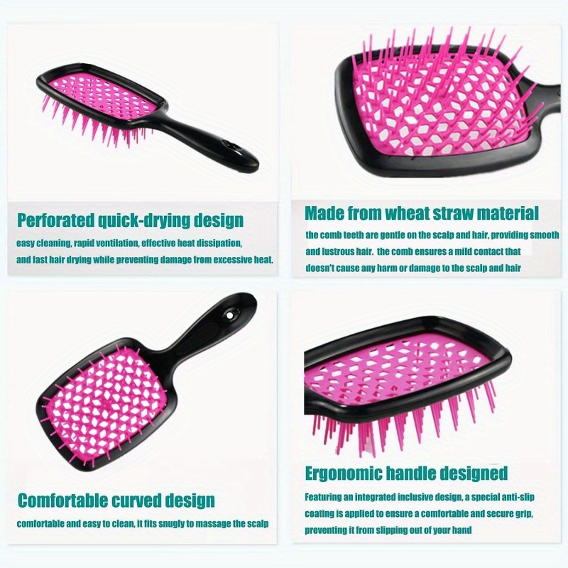 This brush for wet hair made detangling hair easier