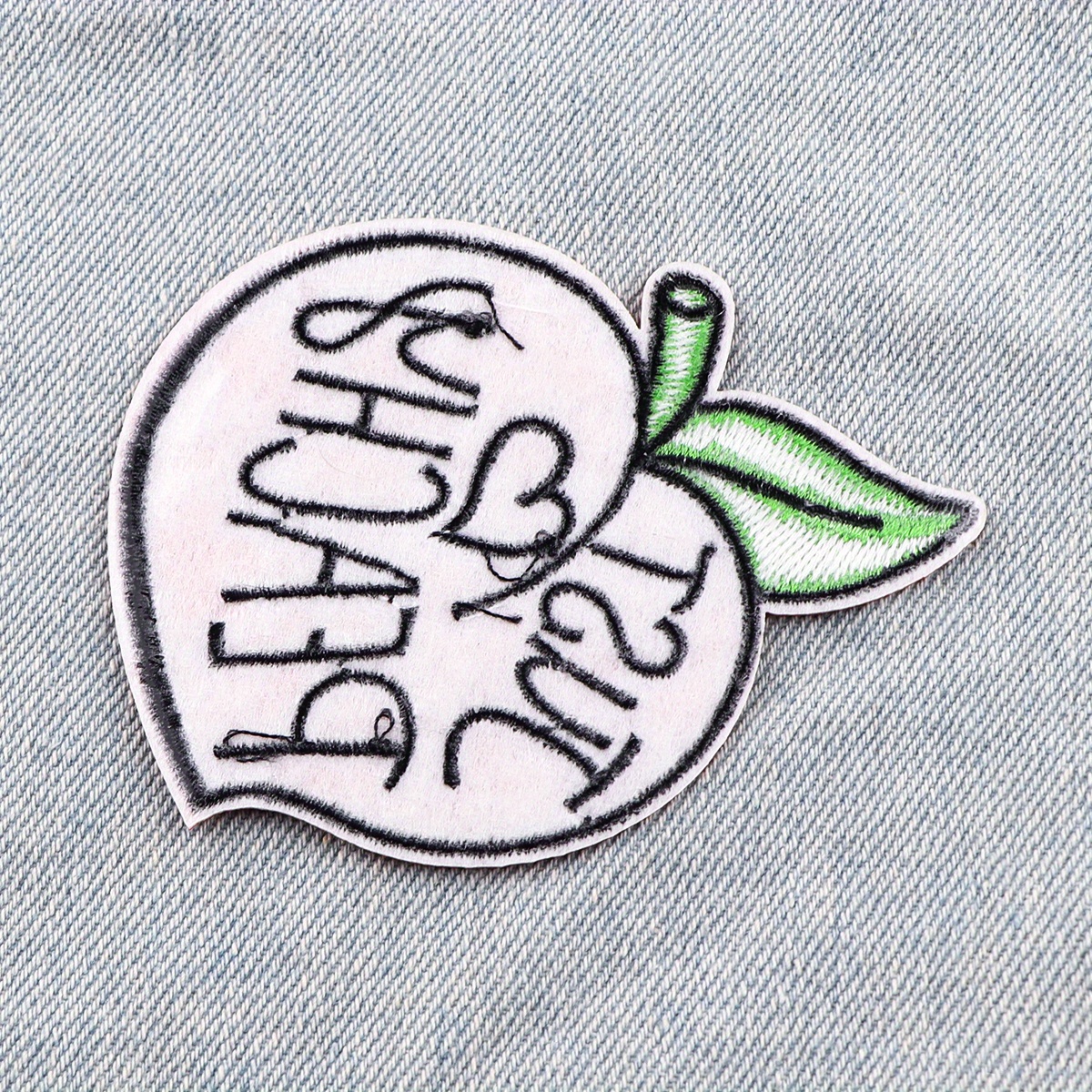 Peach Patch For Men Diy Iron On Embroidered Patches For - Temu