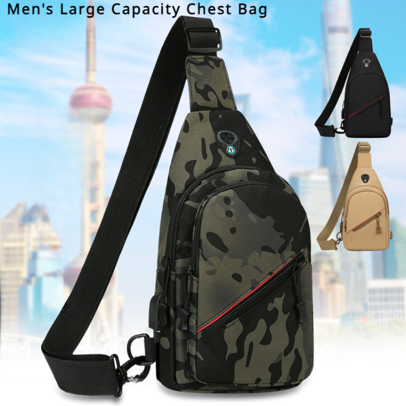 Men's Versatile Outdoor Crossbody Bag Fishing Camping - Temu Canada