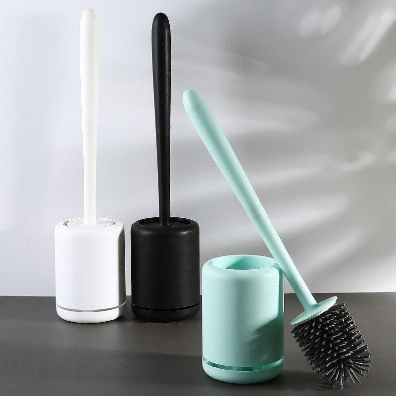 Toilet Brush And Holder Set Upgraded Design Rounded Grip - Temu