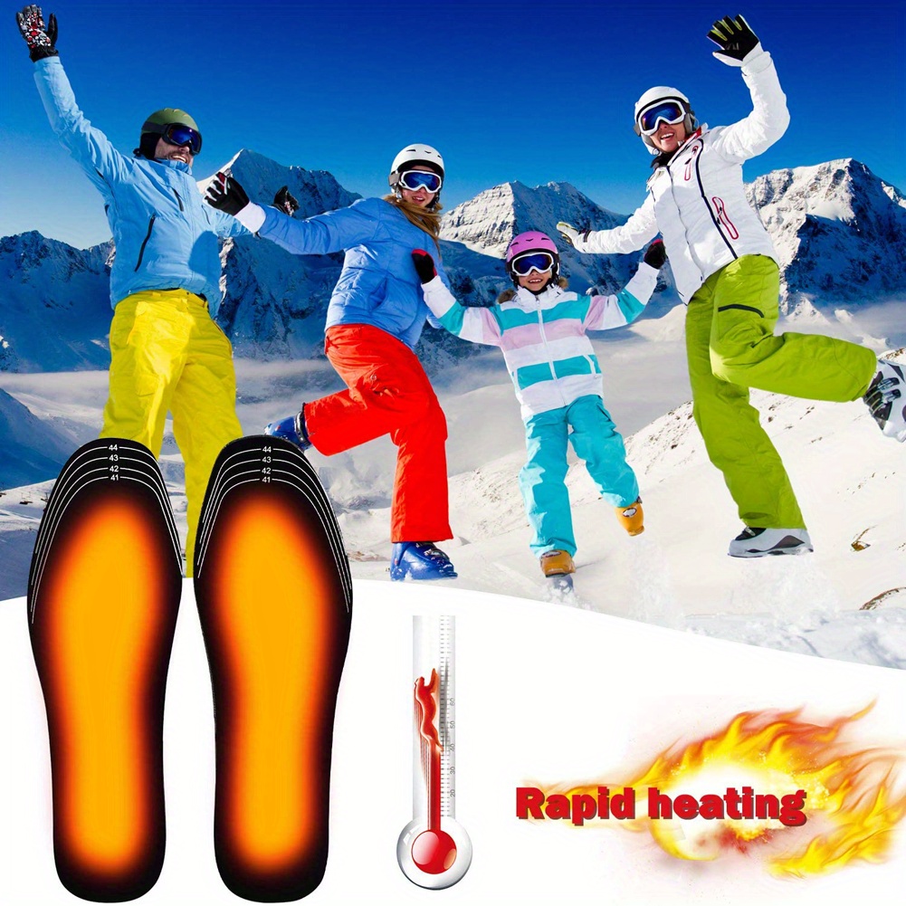 1 Pair Usb Heated Shoe Insoles Electric Foot Warming Pad Feet Warmer Sock  Pad Mat Winter Outdoor Sports Heating Insole Winter Warm - Appliances - Temu