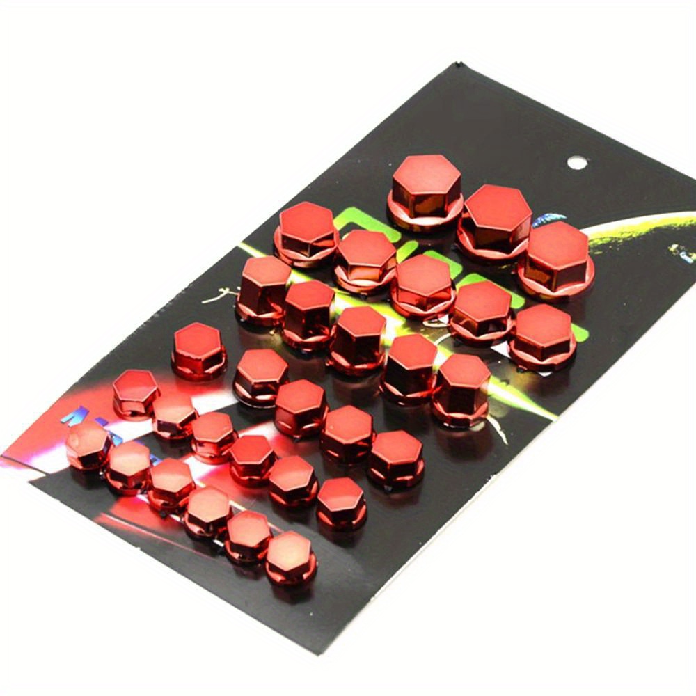 TEMU 1 Set 30pcs Motorcycle Modification Accessories Motorcycle Screw Nut Covers Decorative Styling Parts